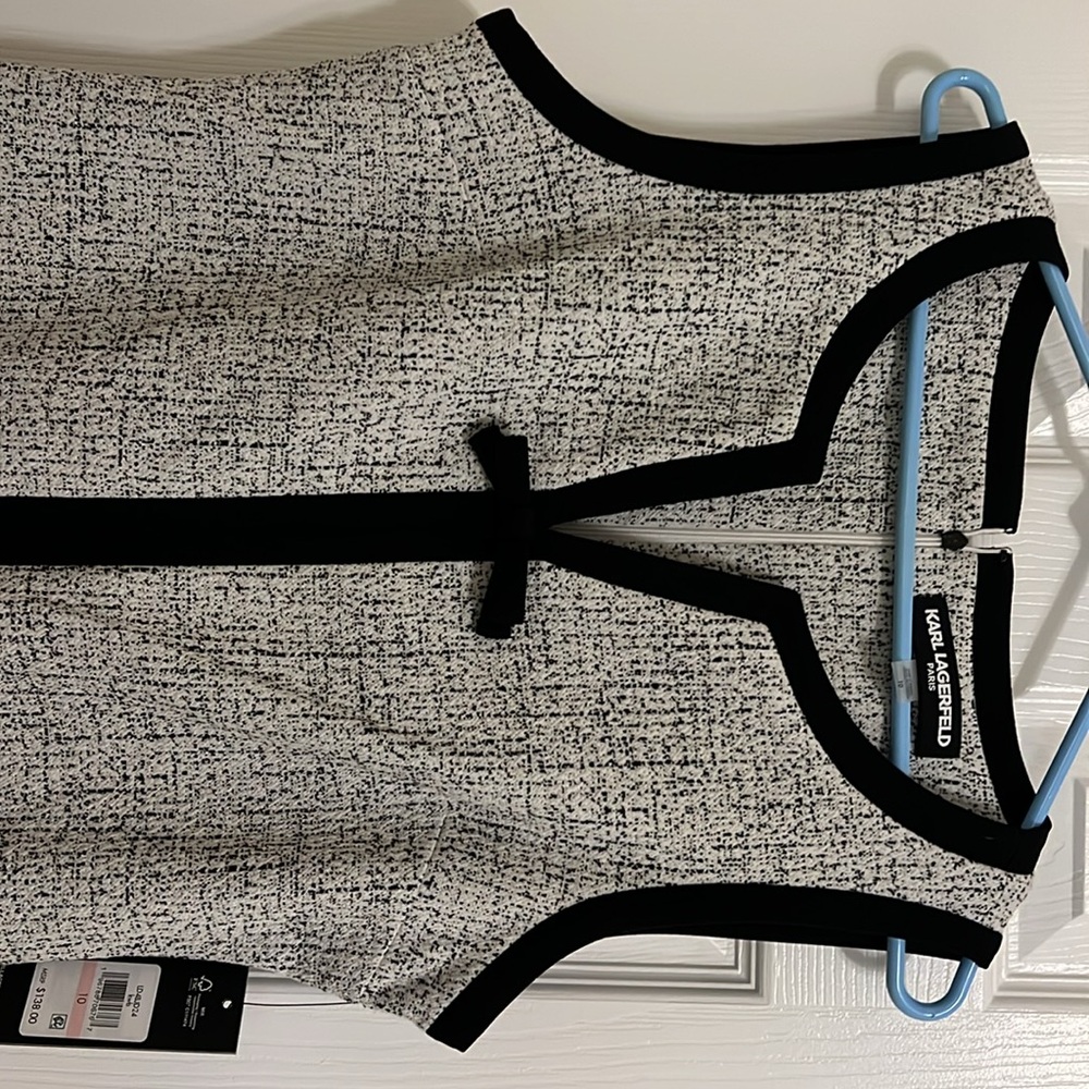 Karl Lagerfeld dress black and white - Picture 4 of 6
